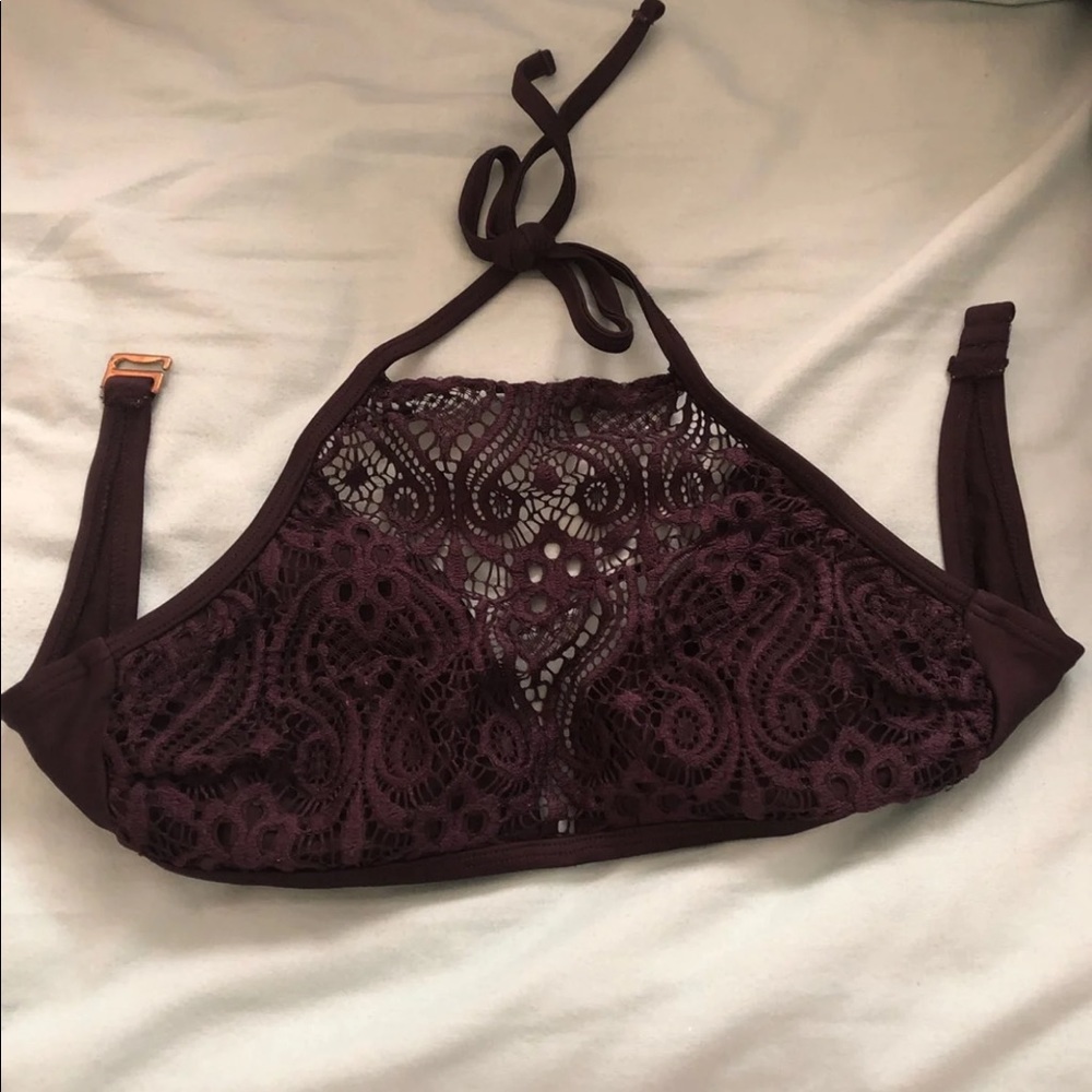 Black Lace Bikini Top